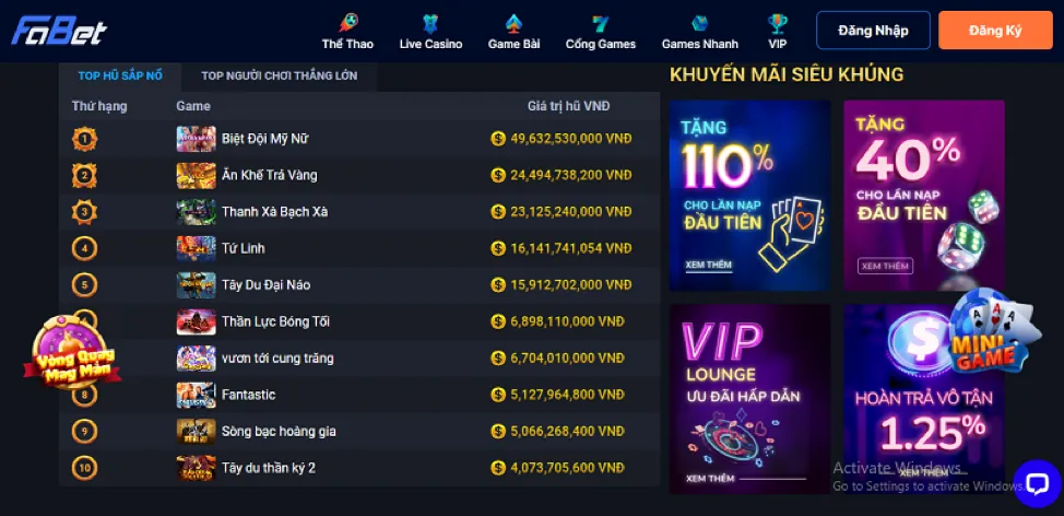 Thưởng nạp tiền theo ngày tại 8XBET link mới